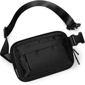BESTOUR Unisex Black Adjustable Fanny Pack Belt Bag